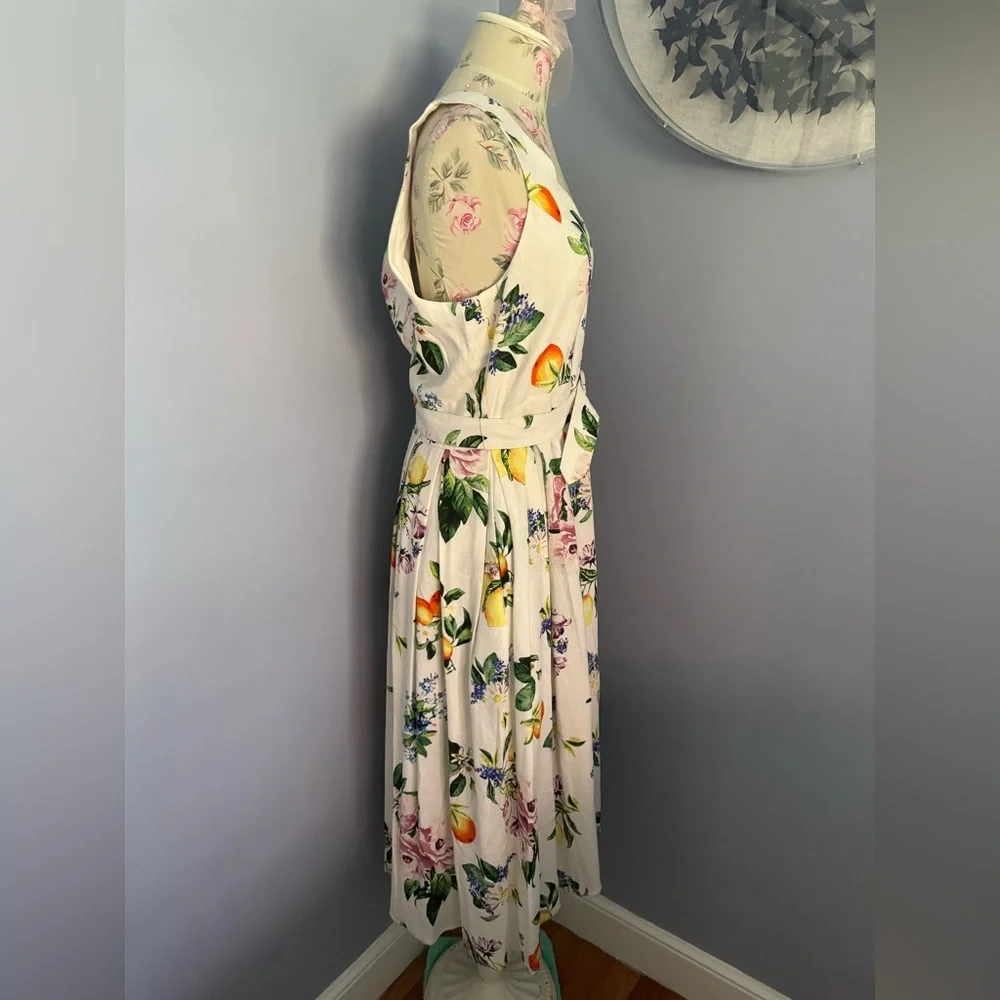 Calypso St. Barth Floral Diane Midi Dress - Picture 3 of 8